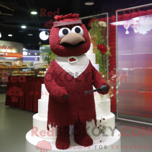 Maroon Wedding Cake...