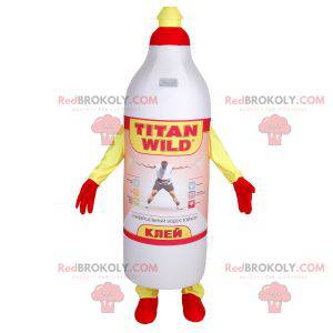 Mascotte de bouteille de colle de la marque Titan -