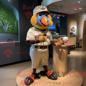 Tan Parrot mascot costume...