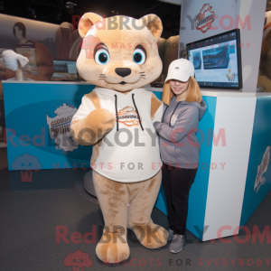 Cream Jaguarundi mascot...