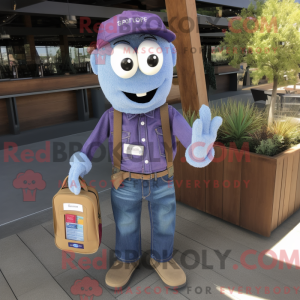 Lilla Aglet maskot kostume...