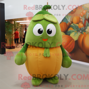 Oliven gresskar maskot...
