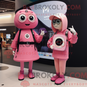 Postava maskota Pink Camera...