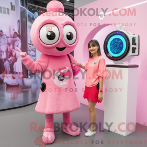Postava maskota Pink Camera...