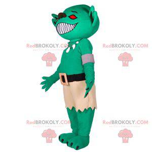 Monster alien green alien mascot - Redbrokoly.com