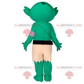 Monster alien green alien mascot - Redbrokoly.com
