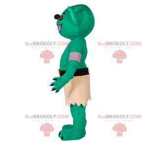 Mascotte d'extra-terrestre vert d'alien de monstre -