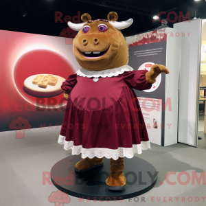 Postava maskota Maroon Beef...