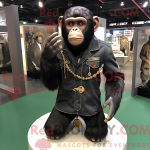 Chimpanse maskot kostume...