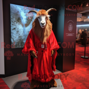 Red Angora Goat mascot...