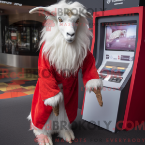 Red Angora Goat mascot...