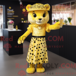 Disfraz de mascota leopardo...