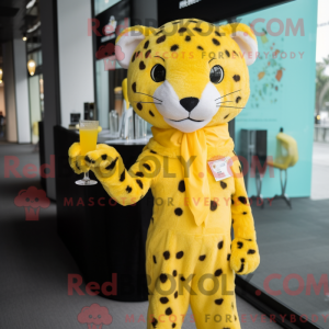 Disfraz de mascota leopardo...