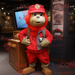 Disfraz de mascota Red Cod...