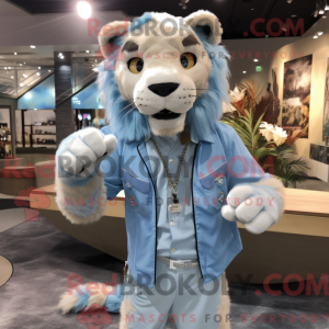 Himmelblå Smilodon máscara...