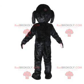 Mascotte cane nero dolce e carino. Costume da cane -