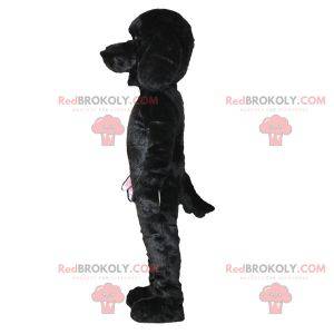Mascotte de chien noir doux et mignon. Costume de chien -