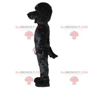 Sød og sød sort hundemaskot. Hundedragt - Redbrokoly.com