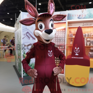 Maroon Gazelle maskot...