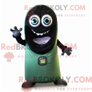 Black Green Bean maskotdrag...