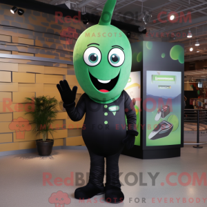 Postava maskota Black Green...