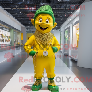 Yellow Leprechaun mascot...