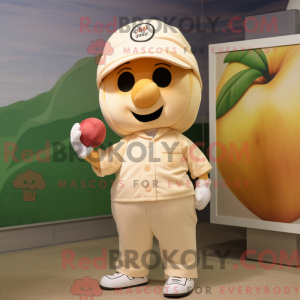 Beżowy eplemaskotdraktfigur...