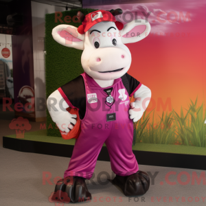 Máscara de vaca Magenta...