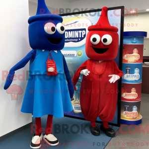 Maskottchenkostüm Blaue...