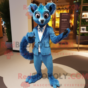 Blauer Lemur Maskottchen...