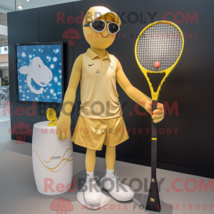 Gouden tennisracket...