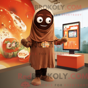 Brun tomat maskot...