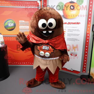 Brown Tomato mascot costume...