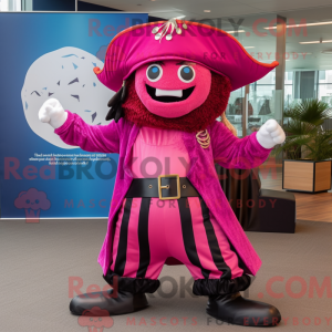 Magenta Pirate Maskot Drakt...