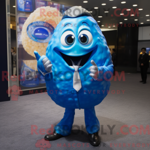 Blue Oyster mascot costume...