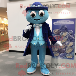 Blue Oyster mascottekostuum...