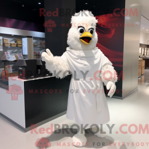 Hvid Fried Chicken maskot...