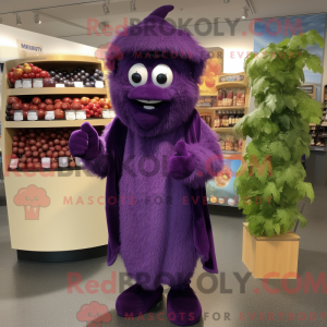 Purple Grape mascot costume...