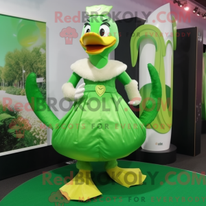 Lime Green Swans maskot...