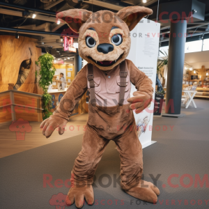 Brun Chupacabra maskot...