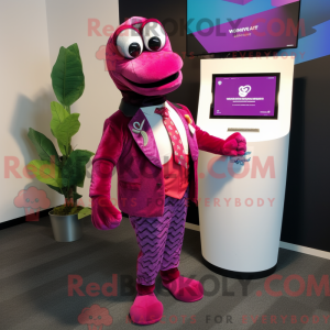 Disfraz de mascota Magenta...