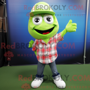 Limegrøn baseballbold...