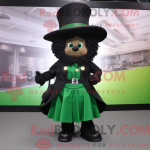 Black Leprechaun Hat mascot...