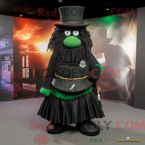 Black Leprechaun Hat mascot...