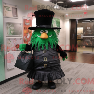 Black Leprechaun Hat mascot...