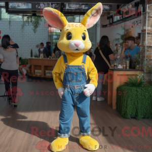 Gul Wild Rabbit maskot...