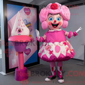 Maskottchenkostüm Rosa...