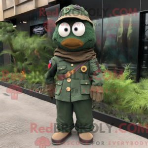 Rust Green Beret mascot...