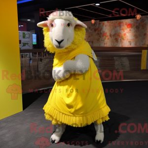 Citroengeel Suffolk Sheep...