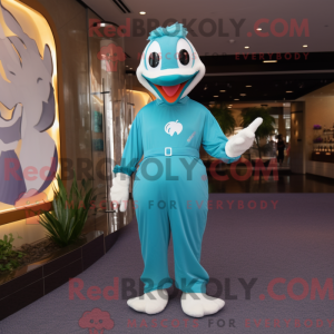 Disfraz de mascota Cyan...
